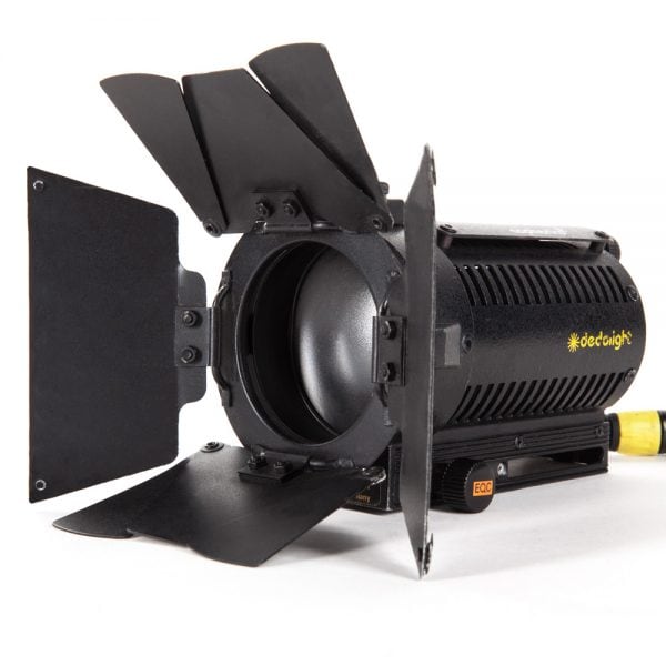 Dedolight 150W/24V Ultimatives Set mit fokussierbaren Spots und Regelbereich 20:1 von Spot bis Flut.