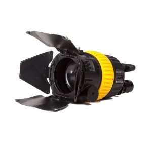 Dedolight DLED4.1-D LED-Spot mit 5600 K Tageslicht, CRI über 91 und Abstrahlwinkel von 4 bis 60 Grad.