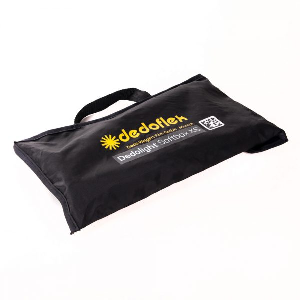 Dedolight DSBSXS Mini-Softbox, 30 x 30 x 23 cm, mit Baffle und Frontdiffusor für weiches Licht.