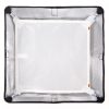 Kompakte Softbox für Dedolight-Leuchten mit Baffle und Frontdiffusor, ideal für weiches Licht bei Interviews. Dedolight DSBSXS Mini-Softbox, 30 x 30 x 23 cm, mit Baffle und Frontdiffusor für weiches Licht.