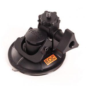 Delkin Devices Fat Gecko Saugnapfhalterung, 8 cm, mit 1/4-Zoll-Schraube für kleine Kameras.