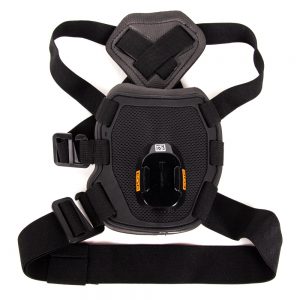 Hundegeschirr Brust- und Rückenhalterung für GoPro-Kameras, geeignet für Hunde von 7 bis 54 kg.