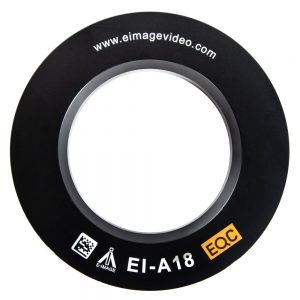 E-Image EI-A18 ist ein Adapterring, der eine 150-mm-Stativschale werkzeuglos auf eine 100-mm-Schale verkleinert.