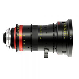 Angénieux Optimo 15-40mm Cine-Zoomobjektiv mit durchgehender Lichtstärke T2.6 und PL-Anschluss.