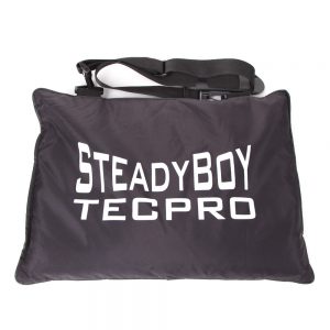 Tecpro Steadyboy, eine doppelwandige Kamera-Sitzsackauflage aus wasserabweisendem Nylon mit ca. 3 kg Gewicht.