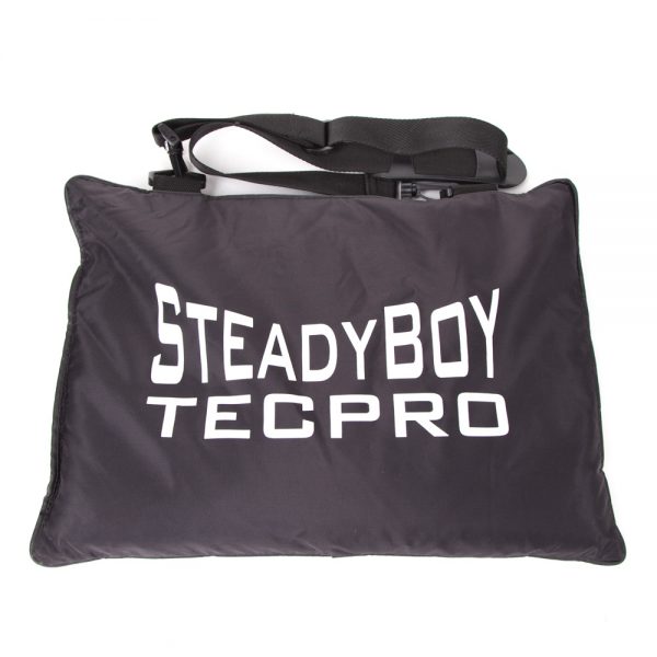 Tecpro Steadyboy, eine doppelwandige Kamera-Sitzsackauflage aus wasserabweisendem Nylon mit ca. 3 kg Gewicht.