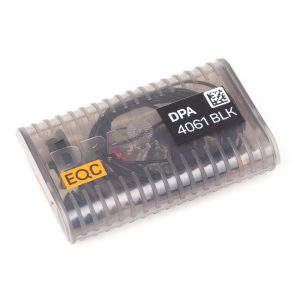 DPA 4061 d:screet MicroDot Ansteckmikrofon in Schwarz, feuchtigkeitsbeständig mit 144 dB Schalldruck.