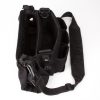 Maßgefertigte Tragetasche für den Sound-Devices-633-Recorder mit transparenter Sichtklappe und gepolstertem Schultergurt. Kortwich Tasche für SD 633 Standard, maßgefertigte Recordertasche mit transparenter Sichtklappe.
