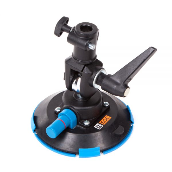 Manfrotto 241 Saugfuß mit schwenkbarer 5/8-Zoll-Buchse und Kugelgelenk, Saugnapfdurchmesser 15 cm.