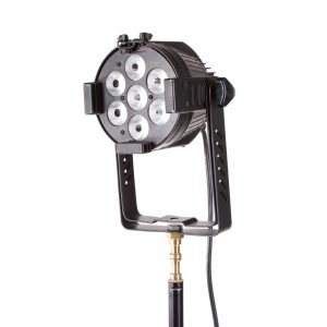 Evolight Archspot 35 ist ein LED-PAR-Scheinwerfer mit RGB-Mischung aus sieben 5-Watt-LEDs und DMX512-Steuerung.