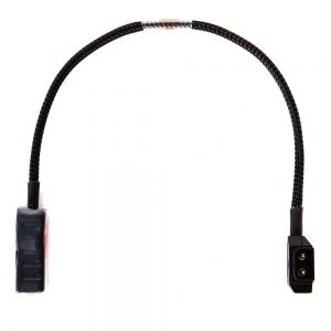 EQC D-Tap-Verlängerungskabel mit 30 cm Zusatzlänge für V-Mount- und Gold-Mount-Akkus.