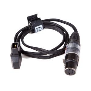 EQC D-Tap zu XLR4F-Netzkabel, 80 cm, mit durchgeschleifter Spannung von 12 bis 16,8 Volt.