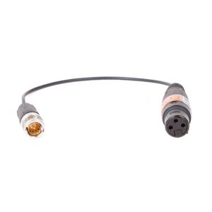 EQC Signalkabel verbindet einen 3-poligen XLR-Anschluss (Buchse) mit einem BNC-Stecker für Sync-Signale.