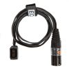 Versorgt D-Tap-Verbraucher aus einer XLR-4-Stromquelle wie Blockakku oder Netzteil. EQC Stromkabel führt einen 4-poligen XLR-Stecker auf eine D-Tap-Buchse für Zubehör.