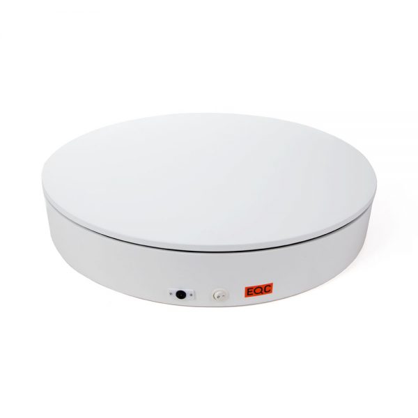 AsiaBK motorisierter Drehteller 60 cm Durchmesser Weiß, größere Ausführung für schwerere Produkte.