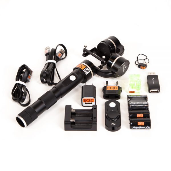 Feiyu Tech G4 3-Achsen-Handgimbal stabilisiert GoPro-Actionkameras in allen drei Achsen.