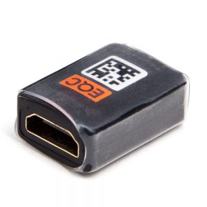 HDMI-Buchse-auf-HDMI-Buchse-Verbinder koppelt zwei HDMI-Kabel passiv zur Verlängerung miteinander.