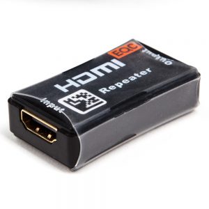 HDMI-Buchse-auf-HDMI-Buchse-Repeater frischt das Signal über lange Kabelstrecken auf.