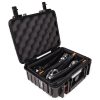 Filmwerk Flarestick Set in stoßfestem Transportkoffer mit Schaumstoffeinlage für alle fünf Stäbe.