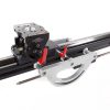 FloatCam Dolly Crane HD Slider mit Kamerawagen und roten Klemmhebeln zur schnellen Verstellung.