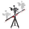 FloatCam Dolly Crane HD Slider im Jib-Modus mit Kamerasystem aus einem weiteren Blickwinkel.
