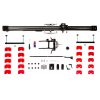 FloatCam Dolly Crane HD Slider mit sämtlichen Anbauteilen und Gegengewichten im Lieferumfang.