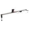 Für leichte bis mittelschwere Kameras ausgelegt, mit Fahrweg von bis zu 160 cm. FloatCam Dolly Crane SD Slider mit montiertem Fluidkopf und maximaler Traglast von 12 kg.