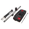 Die gepolsterte Tasche nimmt Schiene und Stativbeine kompakt für den Transport auf. FloatCam Dolly Crane SD Slider mit Stativbeinen, Schiene und gepolsterter Tragetasche.