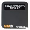 Kräftige, stufenlose Lichtreduzierung durch Drehen, etwa für offene Blende in praller Sonne. Im Set: Magnetische Frontkappe, Xume-Magnetfilterhalter und Originalbox. Der Freewell Vari-ND-Filter mit 82mm Gewinde deckt den Dichtebereich ND1.8 bis ND2.7 stufenlos ab.
