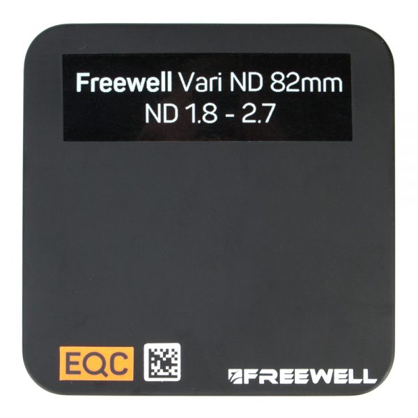 Der Freewell Vari-ND-Filter mit 82mm Gewinde deckt den Dichtebereich ND1.8 bis ND2.7 stufenlos ab.