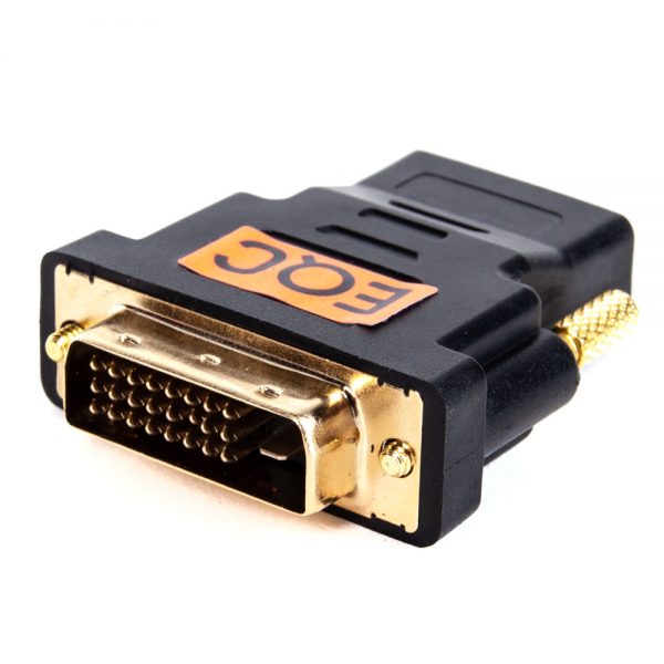 HDMI-Buchse-auf-DVI-Stecker-Adapter verbindet HDMI-Kabelwege mit DVI-Anschlüssen an Monitoren.