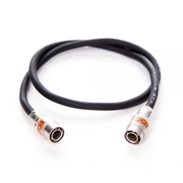 Hirose-4pM-Kabel mit 50 cm Länge versorgt Kameras und Monitore über einen 4-poligen HR10A-Stecker.