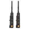 Gebrauchtes, geprüftes Set für drahtlose HDMI- und SDI-Übertragung, inklusive Cold-Shoe-Halterung, L-Halterung und Netzteil. Hollyland Mars 400S HDMI + SDI Wireless System mit HDMI- und USB-C-Anschluss an Sender und Empfänger.