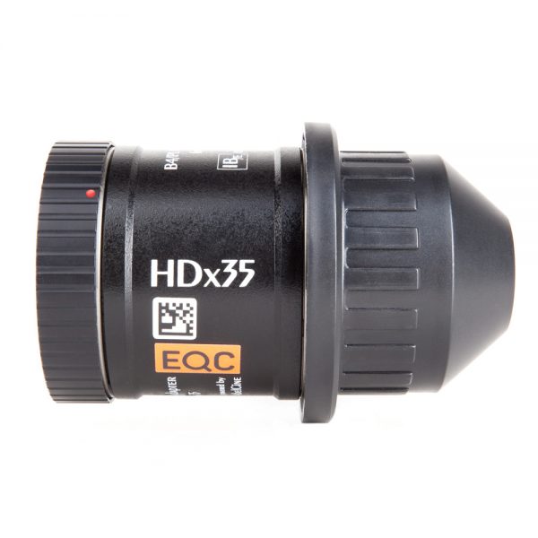 IBE Optics HDx35 B4 > PL Objektivadapter, Seitenansicht der PL-Anschlussseite montiert.