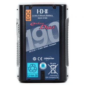 IDX Endura DUO-C190 V-Mount-Lithium-Ionen-Akku mit 185 Wattstunden für Cine-Kameras.
