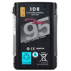 IDX Endura DUO-C95 V-Mount-Lithium-Ionen-Akku mit 93 Wattstunden für Gimbal-Setups.