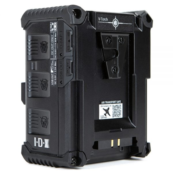 IDX IPL-98 stapelbarer V-Mount-Lithium-Ionen-Akku mit 96 Wattstunden und PowerLink.