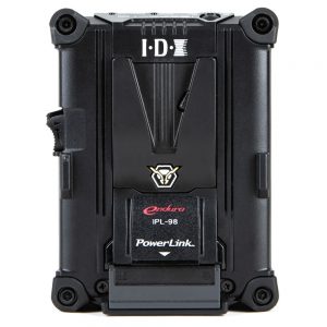 IDX IPL-98 stapelbarer V-Mount-Lithium-Ionen-Akku mit 96 Wattstunden und PowerLink.