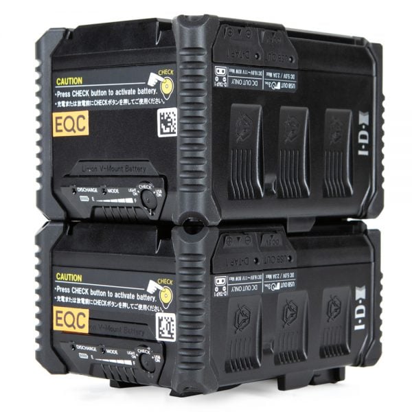 IDX IPL-98 stapelbarer V-Mount-Lithium-Ionen-Akku mit 96 Wattstunden und PowerLink.
