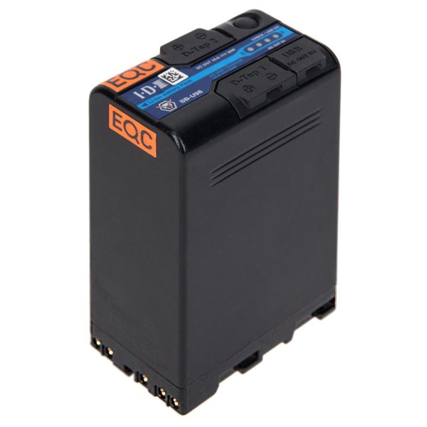 IDX SB-U98 Li-Ion-Akku im BP-U-Format mit 96 Wattstunden und integriertem D-Tap-Ausgang.