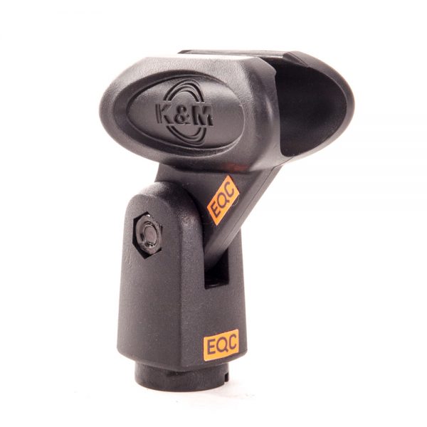 K&M 85035 Mikrofonclip hält Mikrofone mit 17 bis 21 mm Durchmesser sicher am Stativgewinde.