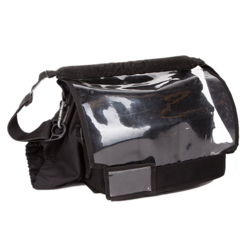 Kortwich Tasche für SD 633 Standard, maßgefertigte Recordertasche mit transparenter Sichtklappe.