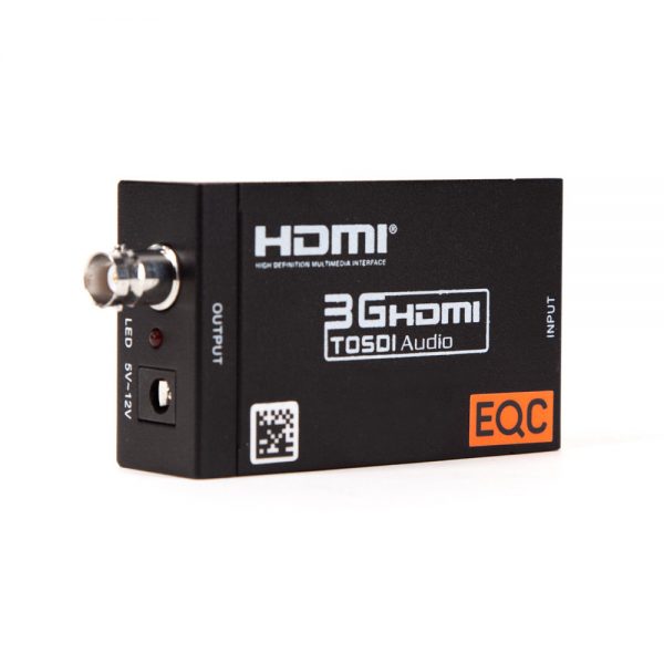 Liqoo Signalwandler von HDMI auf SDI mit einer Bandbreite bis 3G und eingebetteter Tonübertragung.