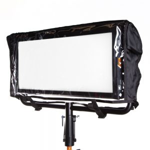 Litepanels Regenschutz für das Gemini 2x1 LED-Softpanel mit transparentem Sichtfenster aus PVC.