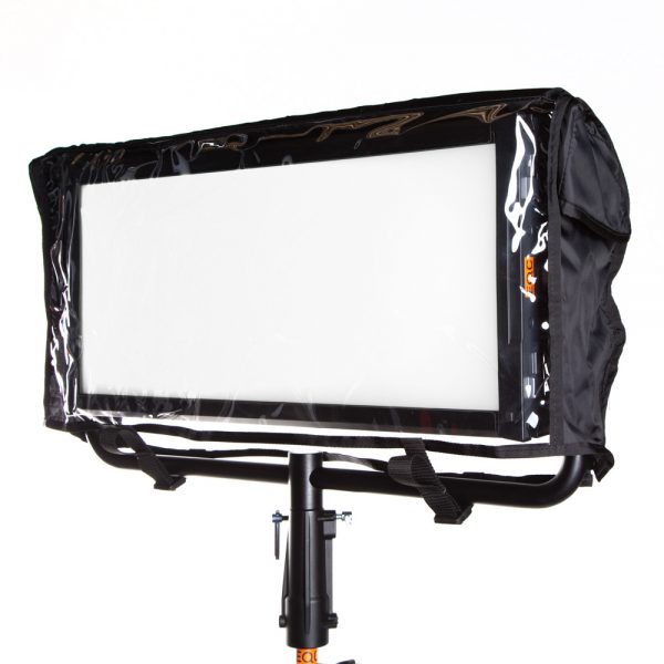 Litepanels Regenschutz für das Gemini 2x1 LED-Softpanel mit transparentem Sichtfenster aus PVC.