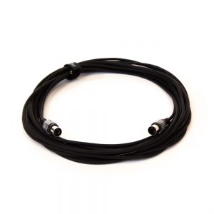 MIDI-Kabel mit 5-poligem DIN-Stecker und 10 Metern Länge zur Verbindung MIDI-fähiger Geräte.