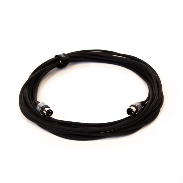 MIDI-Kabel mit 5-poligem DIN-Stecker und 10 Metern Länge zur Verbindung MIDI-fähiger Geräte.