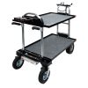 Der Industriestandard-Wagen der Filmbranche transportiert Kameras, Akkupacks, Generatoren und Beleuchtung. Magliner Junior Modified ist ein Transportwagen aus Aluminium und Stahl mit bis zu 455 Kilogramm Traglast.