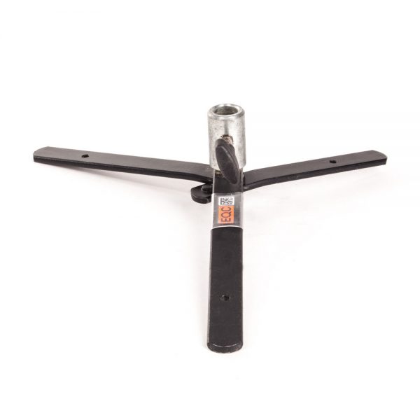 Manfrotto 003MF Mini Backlite Bodenstativ besitzt eine 5/8-Zoll-Aufnahme als Buchse für einen Zapfen.