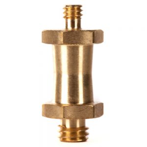 Manfrotto 037 Umkehrbarer Kurzer Adapterbolzen trägt an einem Ende ein 3/8-Zoll-16-Gewinde.